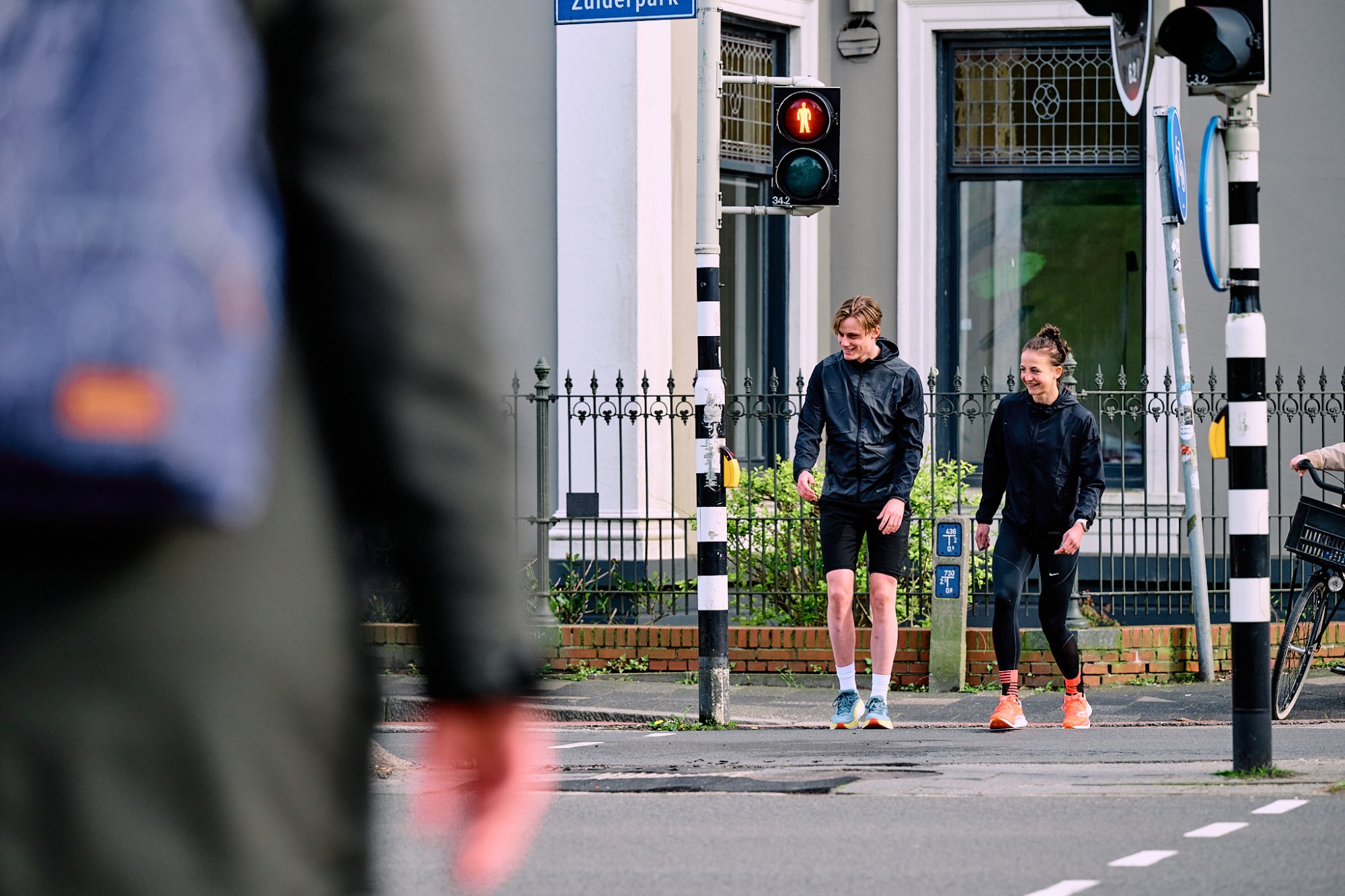 sporten en vasten, hardlopers staan stil