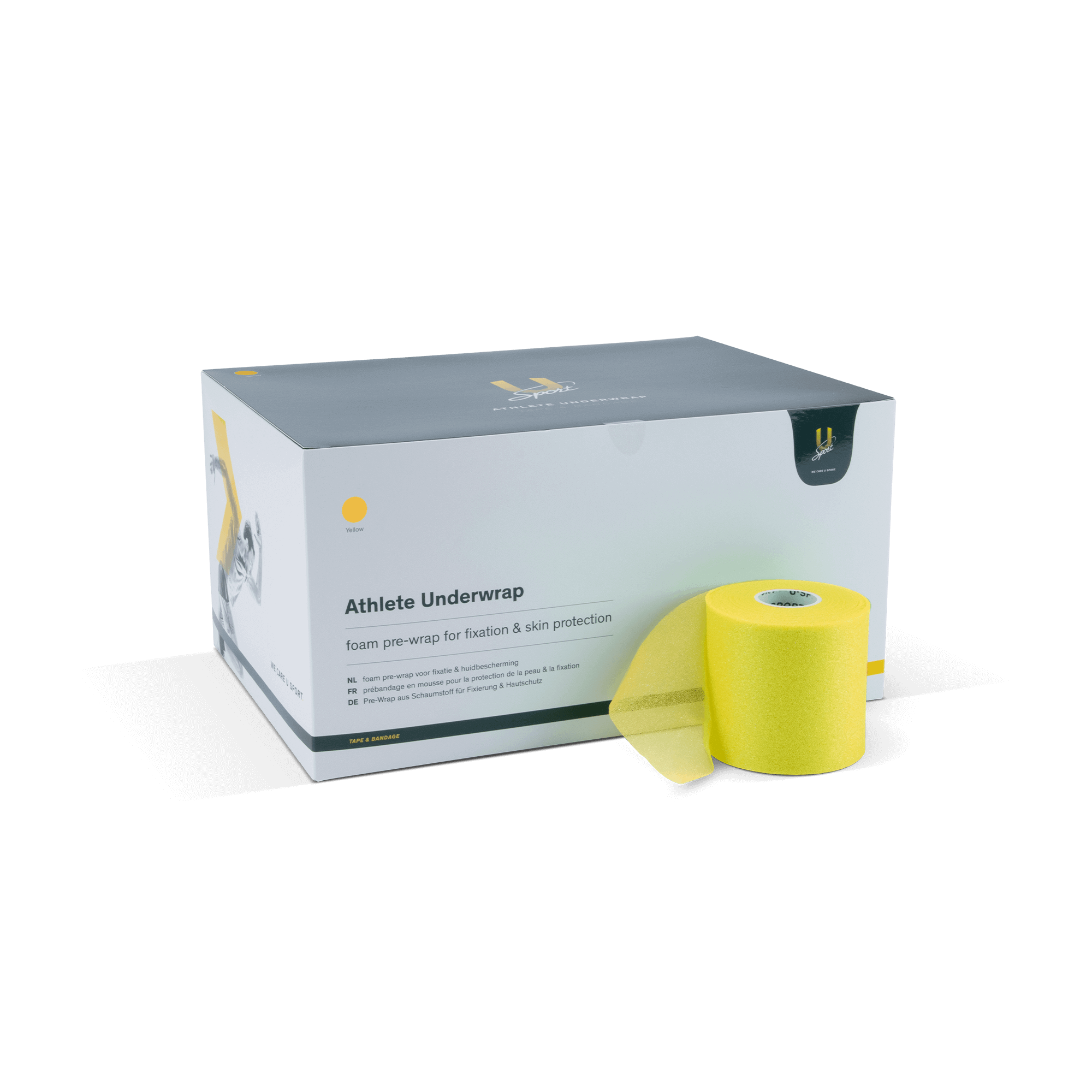 U-Sport-Athlete-Underwrap-Yellow-7cmx27m