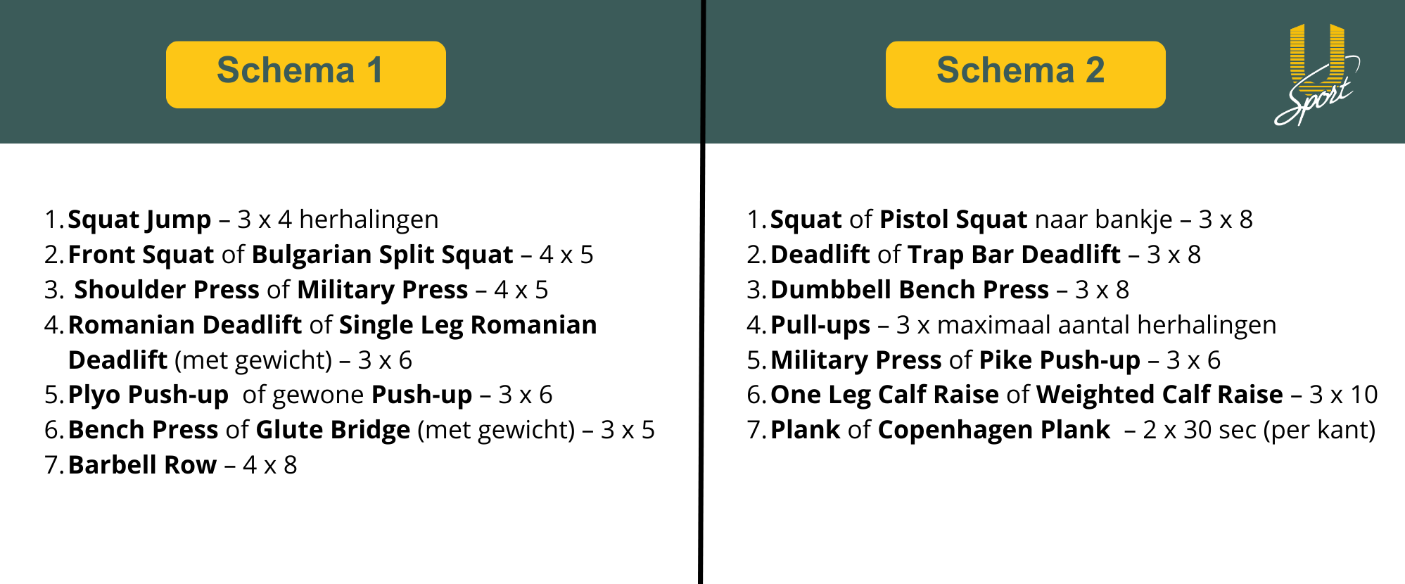 krachttraining voetbal, krachttrainingsschema voor voetballers